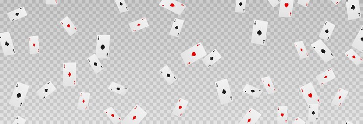 Vetor cartas de jogar vetor png cartas de jogar caem do céu em um fundo transparente isolado