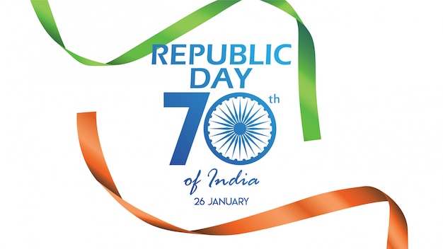 Cartaz criativo, banner ou panfleto para o dia da república da índia