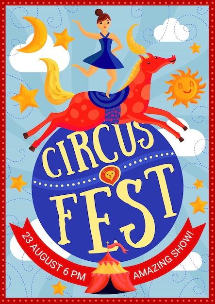 Cartaz da mostra do circo