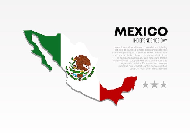 Cartaz de banner de fundo do dia da independência do méxico para celebração nacional em 16 e 17 de setembro