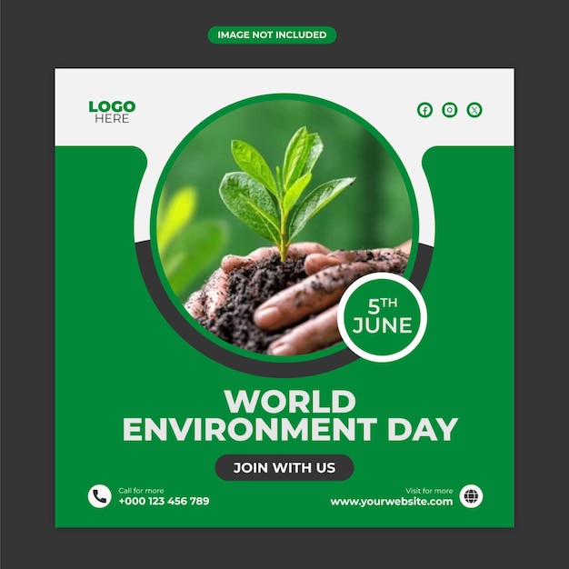 Cartaz de celebração do Dia Mundial do Meio Ambiente