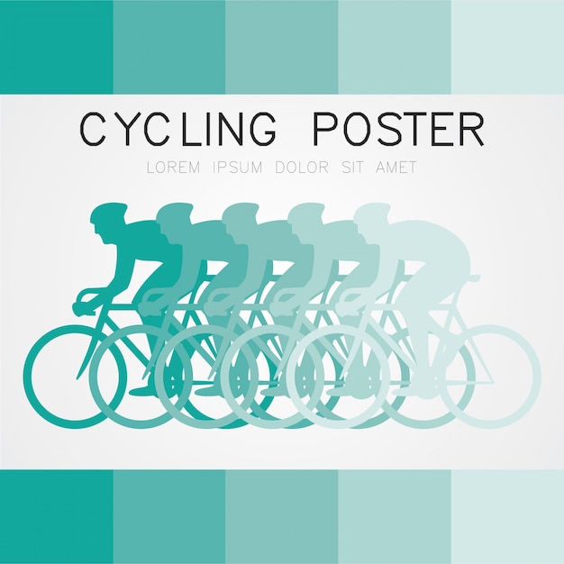 Cartaz de ciclismo moderno