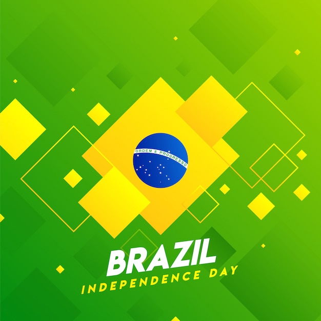 Vetor cartaz de comemoração do dia da independência do brasil