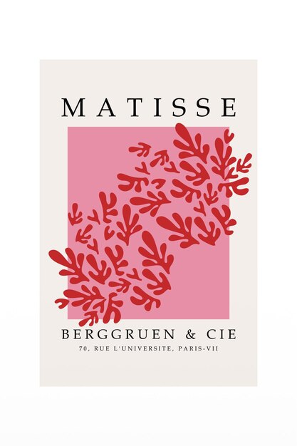 Cartaz de decoração de arte de parede matisse