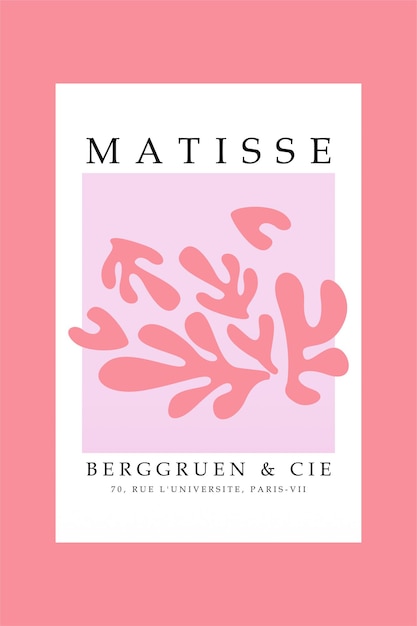 Cartaz de decoração de arte de parede matisse