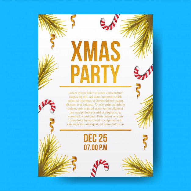 Cartaz de festa de natal