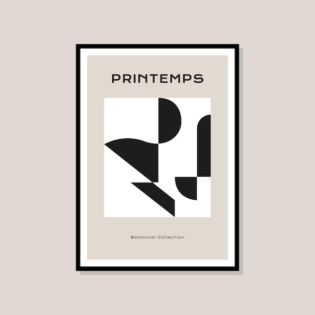 Cartaz de impressão de arte minimalista boêmio para sua coleção de arte de parede e decoração de design de interiores