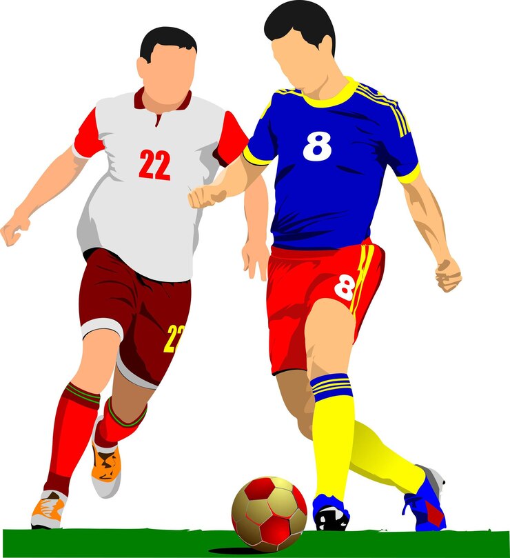 Vetor cartaz de jogador de futebol ilustração vetorial de jogador de futebol