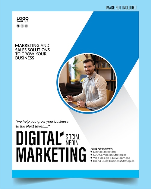 cartaz de marketing digital corporativo