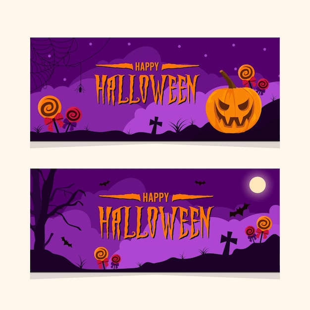 cartaz de mídia social de modelo de halloween