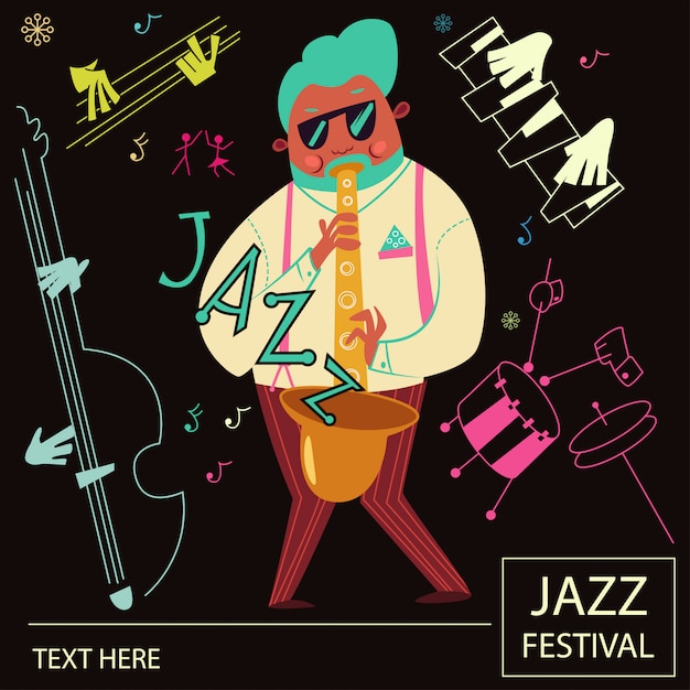 Cartaz de música jazz
