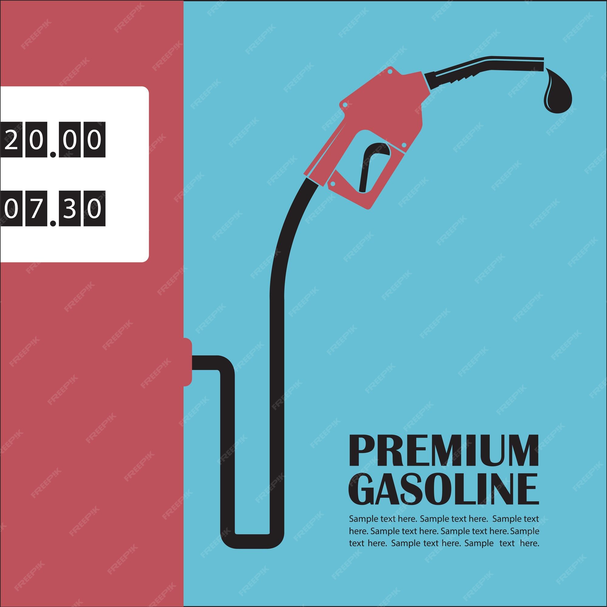 Cartaz de posto de gasolina