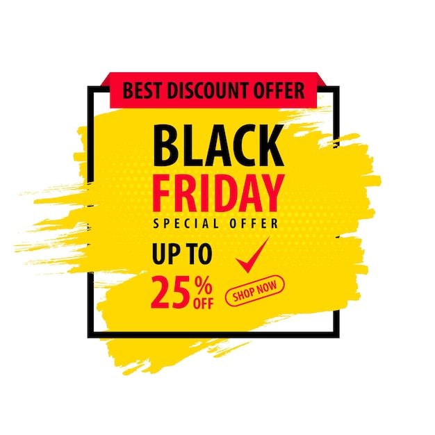 Cartaz de promoção da Black Friday para postagem nas redes sociais