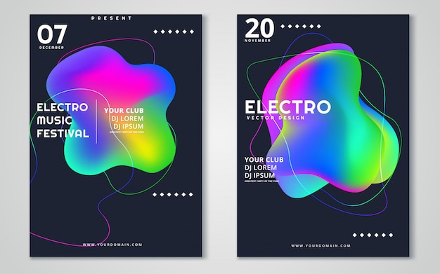 Cartaz de publicidade festival de música eletrônica.