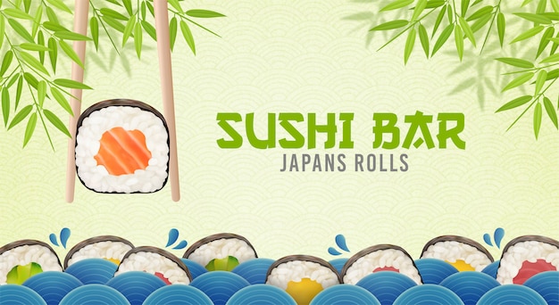 Cartaz de sushi bar