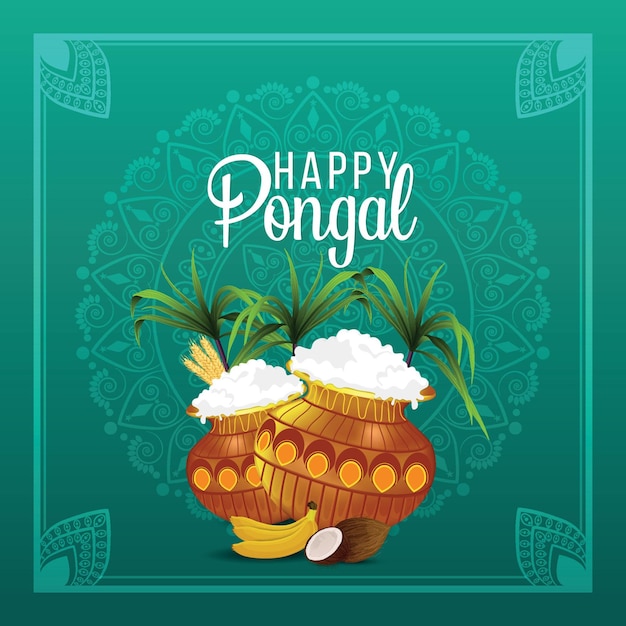 cartaz do festival de happy pongal