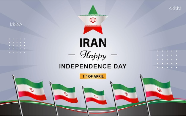 Cartaz do irã para o dia da independência