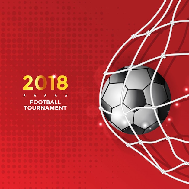 Cartaz do torneio de futebol de 2018