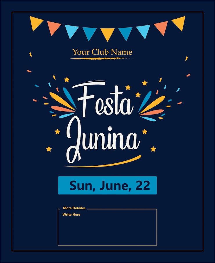 Vetor cartaz festa junina