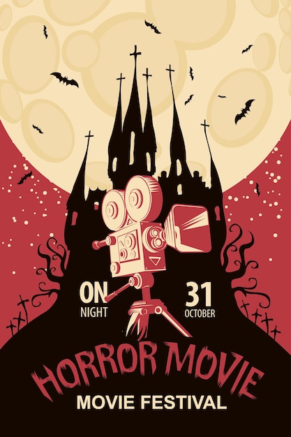 Cartaz para festival de filmes de terror