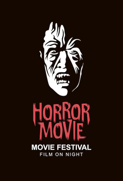 Cartaz para festival de filmes de terror