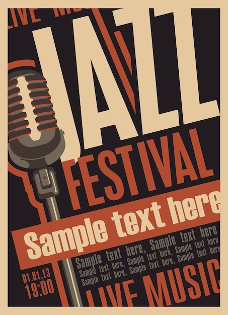 Cartaz para o festival de jazz