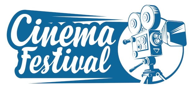 Vetor cartaz para um festival de cinema