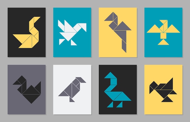 Quebra-Cabeça Chinês Tangram - Gráfico vetorial grátis no Pixabay - Pixabay