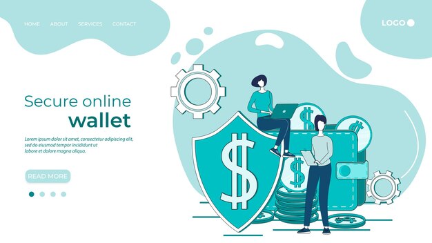 Carteira online seguraO conceito de banco online seguro