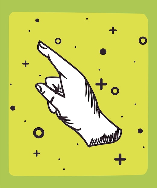 Cartel apontando o dedo