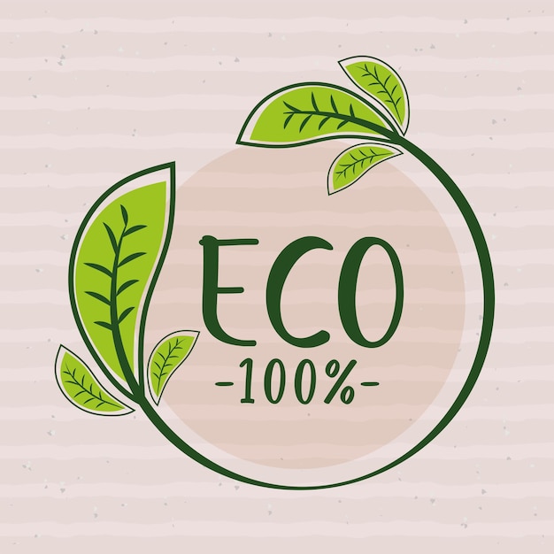 cartel de rótulos ecológicos