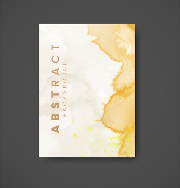 Cartões com design de fundo aquarela para o logotipo do banner de cartão postal de data de capa