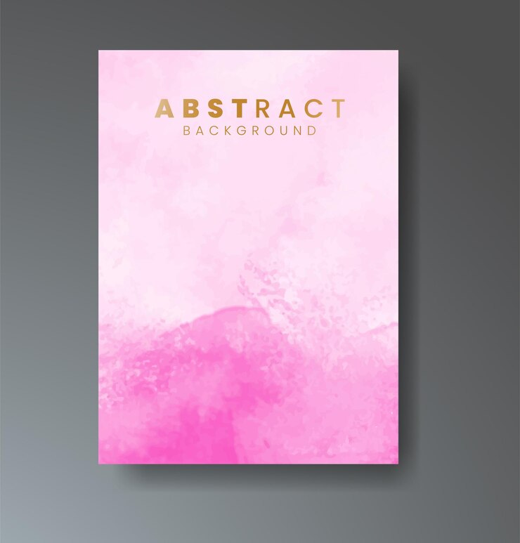 Vetor cartões com fundo de aquarela design para o seu logotipo de bandeira de cartão postal de data de capa