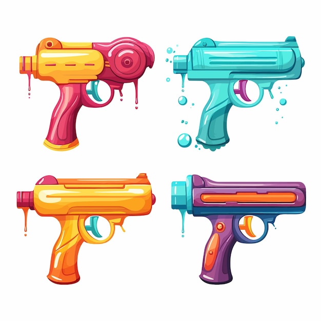 Cartoon_water_guncrianças_toy_armas