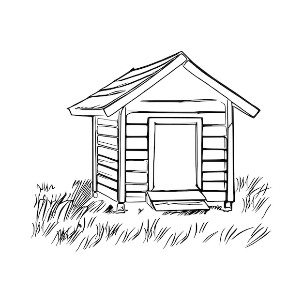 Desenho de Cão casa para Colorir - Colorir.com