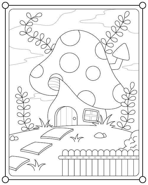 Desenhos para Colorir: Desenho de Cogumelo para salvar, imprimir e pintar,  colorir desenhos infantis de cogumelos.