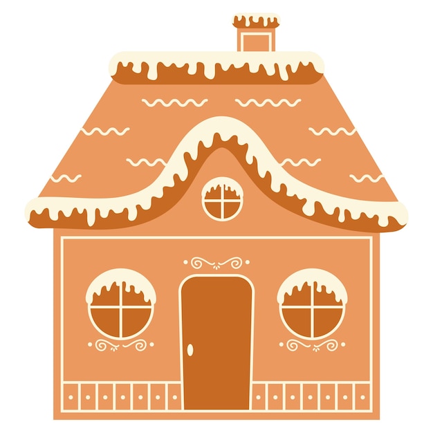 Casa de gengibre de natal vector illustration1