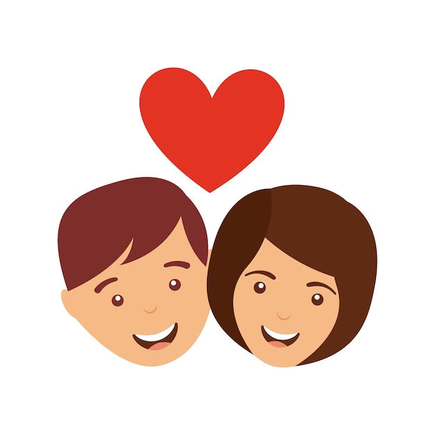casal amor ícone de relacionamento