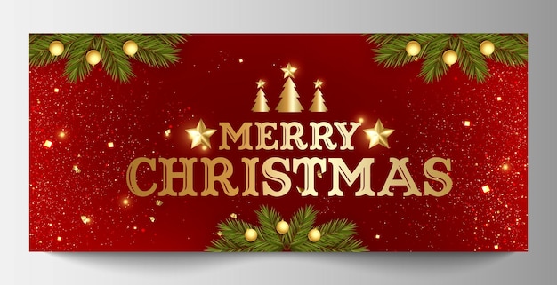 Casamento de Natal Modelo de Design de Banner de Mídia Social