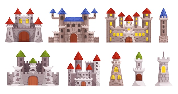 Castelo Medieval Majestoso Com Estruturas Elevadas Grandeza Arquitetônica Muros Fortificados E Significado Histórico
