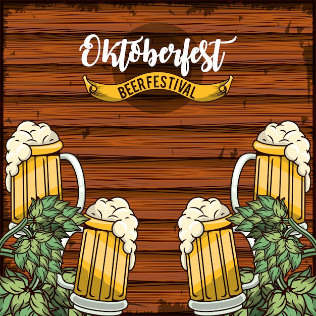 Celebração da oktoberfest, design do festival de cerveja