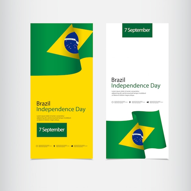 Vetor celebração do dia da independência do brasil