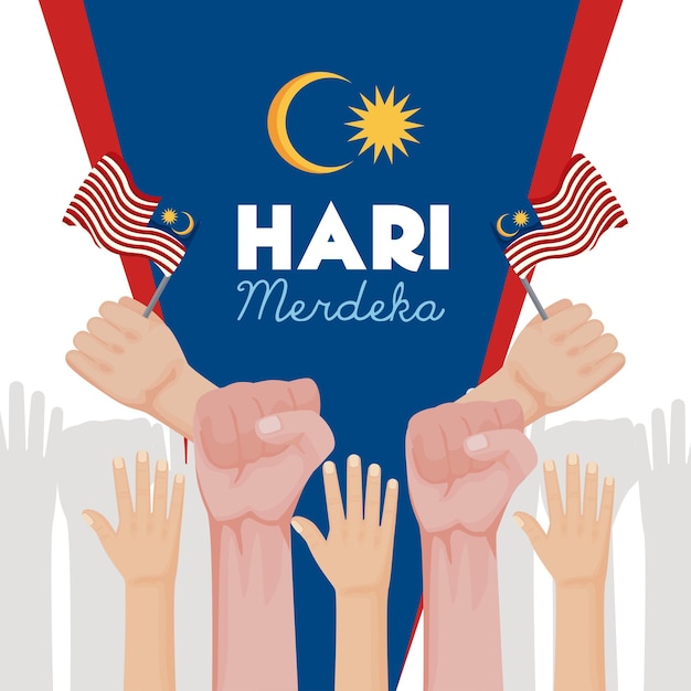 Celebração do Hari Merdeka na Malásia