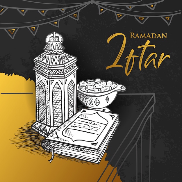 Celebração do partido ramadan iftar.