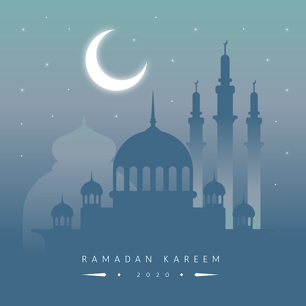 Celebração do Ramadã design plano