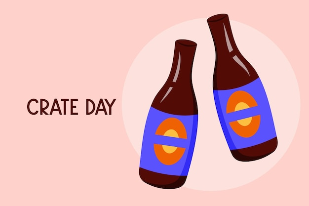 Celebração nacional do dia da caixa no canadá garrafas de cerveja