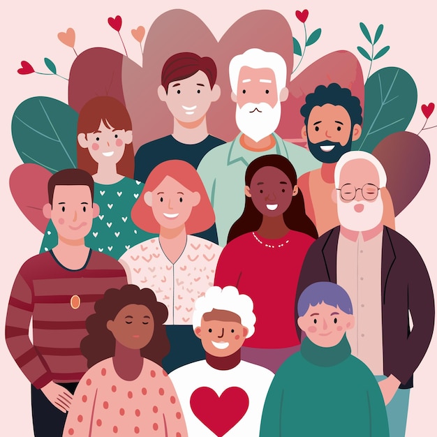 Celebrar a diversidade e o amor Um grupo multigeracional e multicultural
