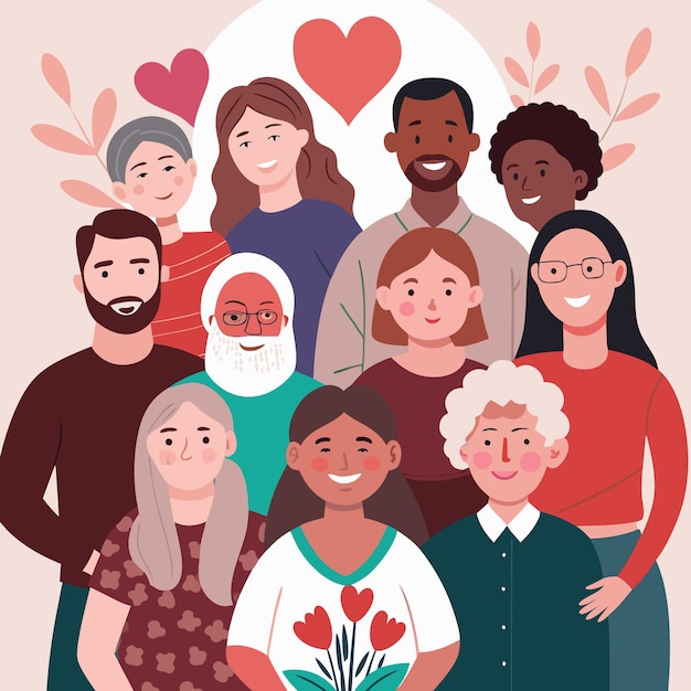 Celebrar a diversidade e o amor Um grupo multigeracional e multicultural