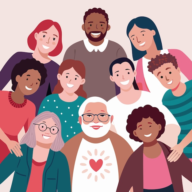 Celebrar a diversidade e o amor Um grupo multigeracional e multicultural