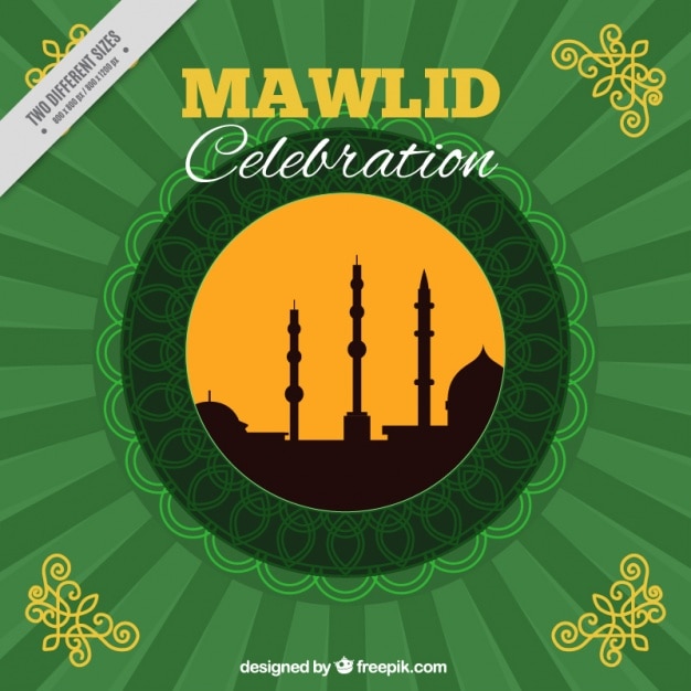 Vetor celebration mawlid